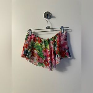 Paper Tee - Floral Crop Top - S - Spring Color